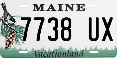 ME license plate 7738UX