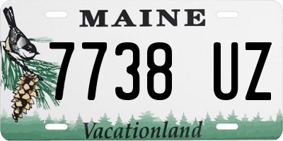 ME license plate 7738UZ
