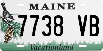 ME license plate 7738VB