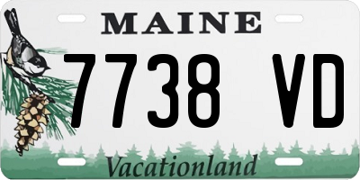 ME license plate 7738VD