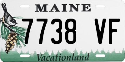 ME license plate 7738VF