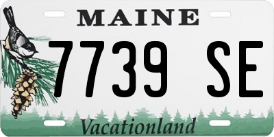 ME license plate 7739SE