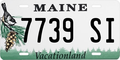 ME license plate 7739SI