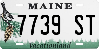 ME license plate 7739ST