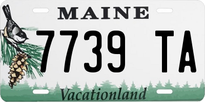 ME license plate 7739TA