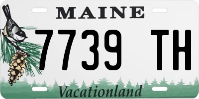 ME license plate 7739TH