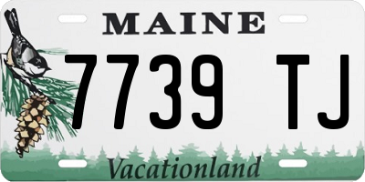 ME license plate 7739TJ