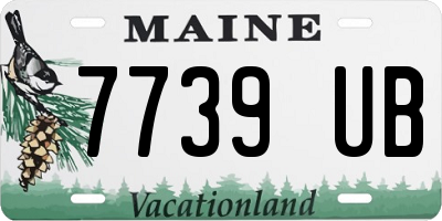 ME license plate 7739UB