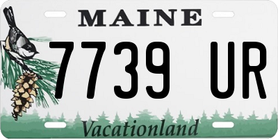 ME license plate 7739UR