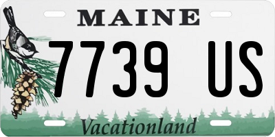 ME license plate 7739US