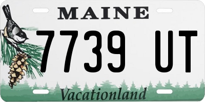 ME license plate 7739UT