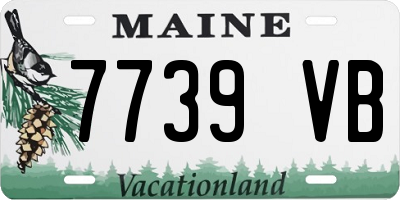 ME license plate 7739VB