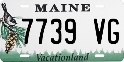 ME license plate 7739VG