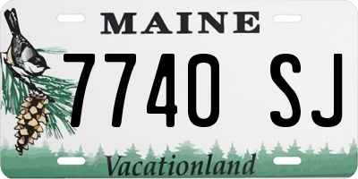 ME license plate 7740SJ