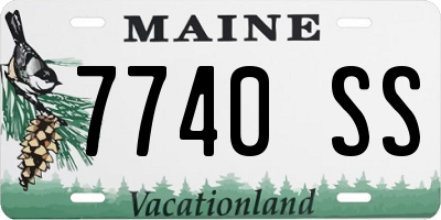 ME license plate 7740SS