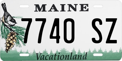 ME license plate 7740SZ