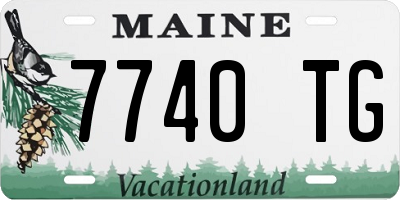 ME license plate 7740TG