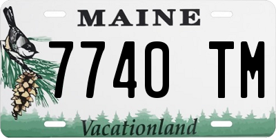 ME license plate 7740TM