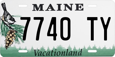 ME license plate 7740TY