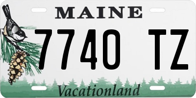 ME license plate 7740TZ
