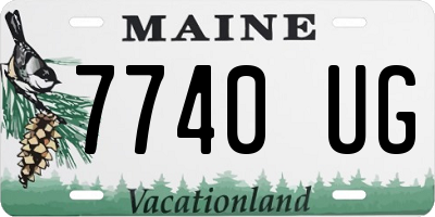 ME license plate 7740UG
