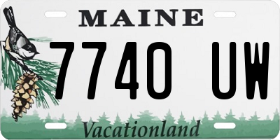 ME license plate 7740UW