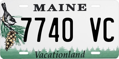 ME license plate 7740VC