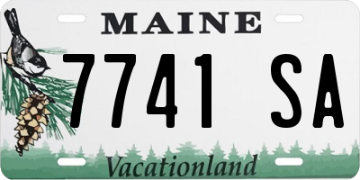 ME license plate 7741SA