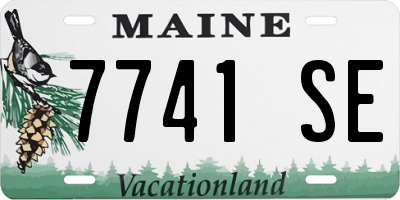 ME license plate 7741SE