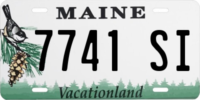 ME license plate 7741SI