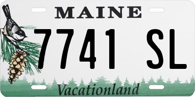 ME license plate 7741SL