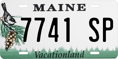 ME license plate 7741SP