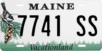 ME license plate 7741SS