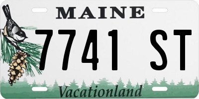 ME license plate 7741ST