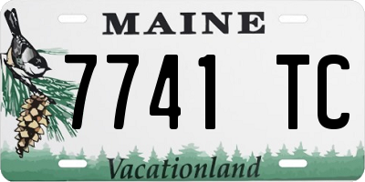 ME license plate 7741TC