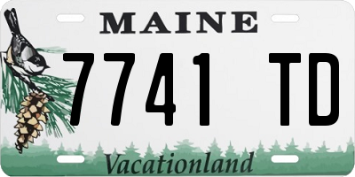 ME license plate 7741TD
