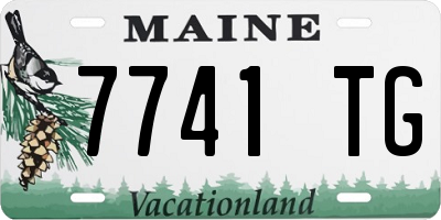 ME license plate 7741TG
