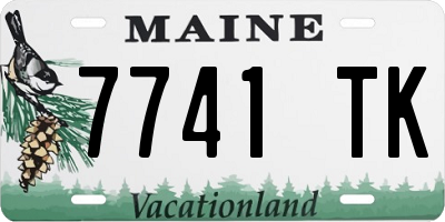 ME license plate 7741TK