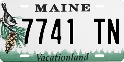ME license plate 7741TN