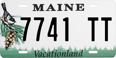 ME license plate 7741TT