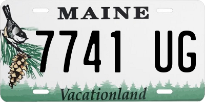 ME license plate 7741UG