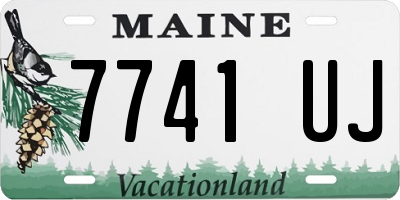 ME license plate 7741UJ