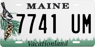 ME license plate 7741UM