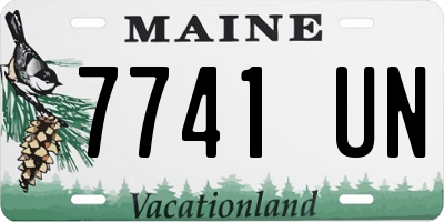 ME license plate 7741UN