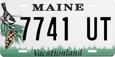 ME license plate 7741UT