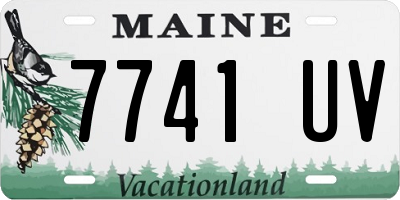ME license plate 7741UV