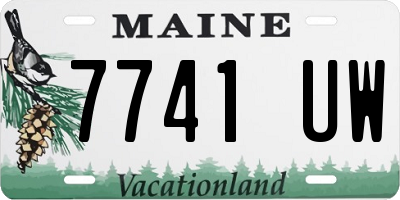 ME license plate 7741UW