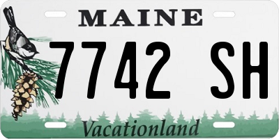 ME license plate 7742SH