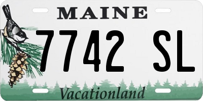 ME license plate 7742SL