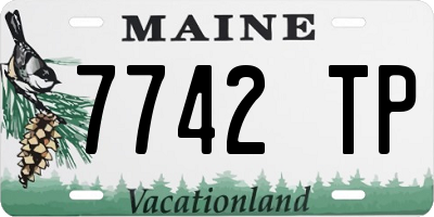 ME license plate 7742TP